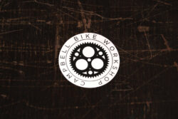 Campbell Bike Workshop logo sticker
